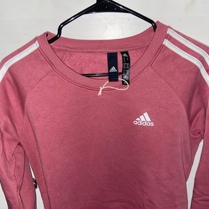 new pink adidas crewneck